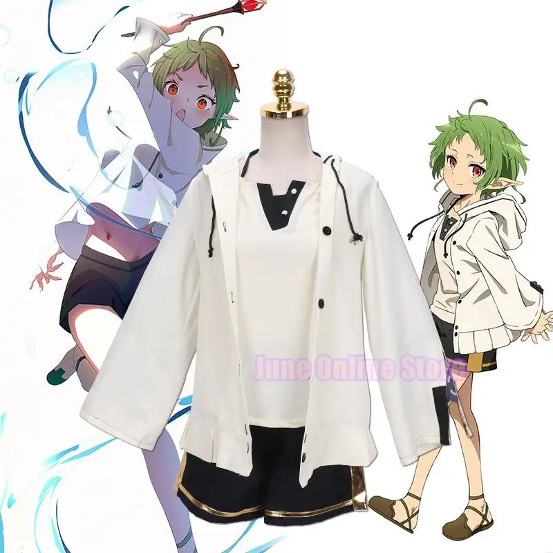 

Mushoku Tensei Jobless Reincarnation Sylphiette Greyrat Cosplay Costumes Jackets Shorts Suits Sylphiette Greyrat Cosplay Hairs