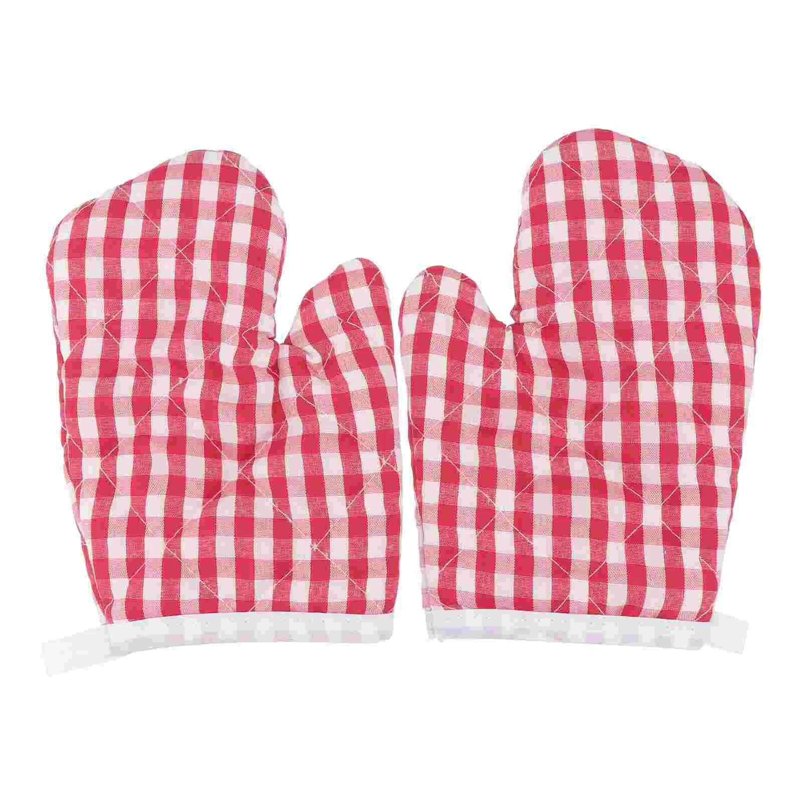 

Gloves Oven Mitts Kids Baking Kitchen Heat Mittens Children Resistant Microwave Mitt Cooking Pot Bbq Grilling Hot Barbecue Anti