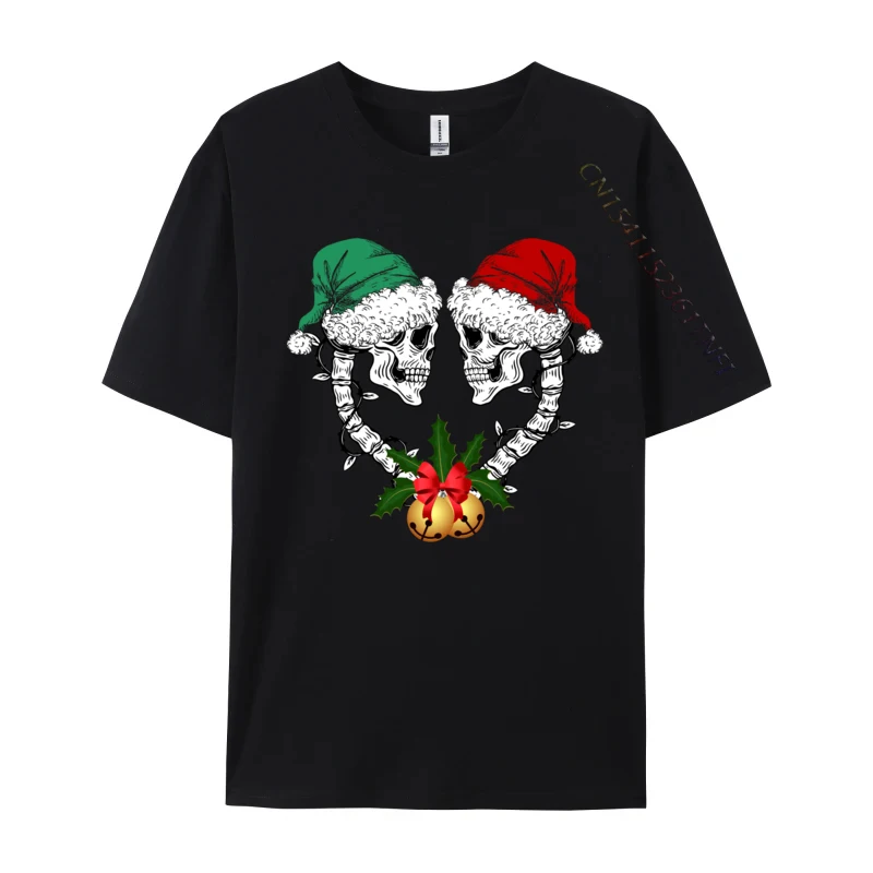 Праздничные колокольчики рождественские футболки с черепом новейшие короткими