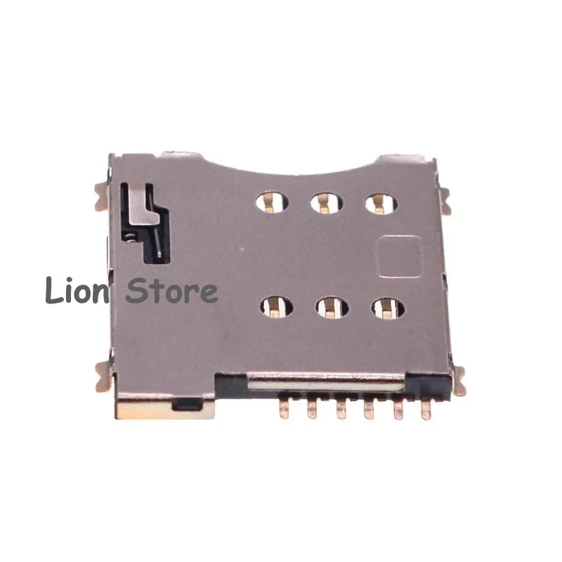 10 шт./партия позолоченные держатели для SIM-карт 6 + 1P