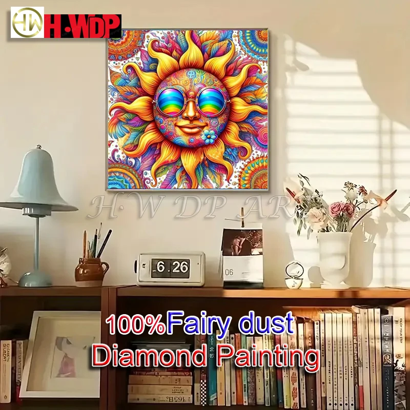 Diy ab Алмазная картина Подсолнух Полный квадратный вышивка Ремесла Вышивка