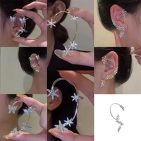 ydl 2022 women light luxury celebrity temperament clip earrings for girl gift new personality fashion design zircon ear