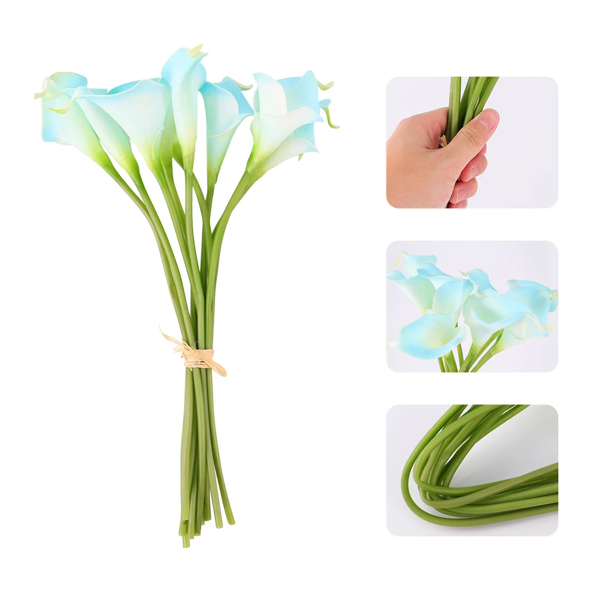 

Artificial Flower Lily Calla Flowers Real Touch Simulation Decoration Wedding Bouquet Fake Lifelike Branches