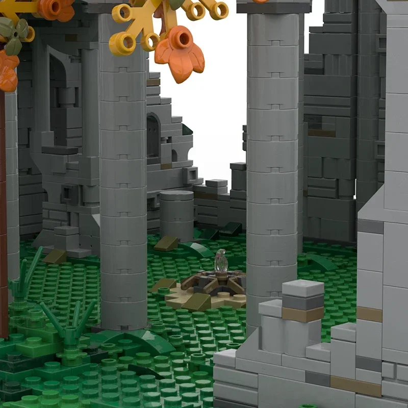 MOC Средневековая церковь Замок Эльге Набор строительных блоков Архитектура