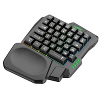 usb keyboard one handed wired 35 keys luminous gaming keyboards for tablet colorful ergonomics gamer keypad hand rest