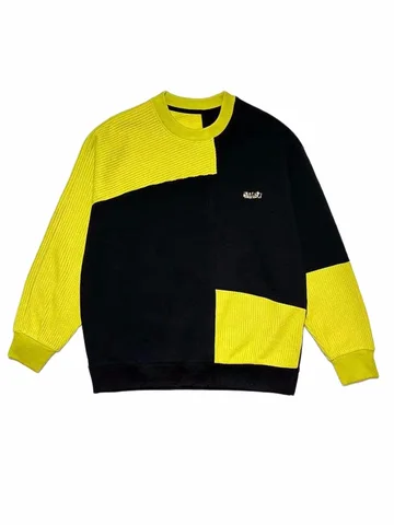 Американская винтажная плюшевая толстовка с цветными блоками, нишевая Модная брендовая куртка в стиле Хай-стрит, стильная хип-хоп