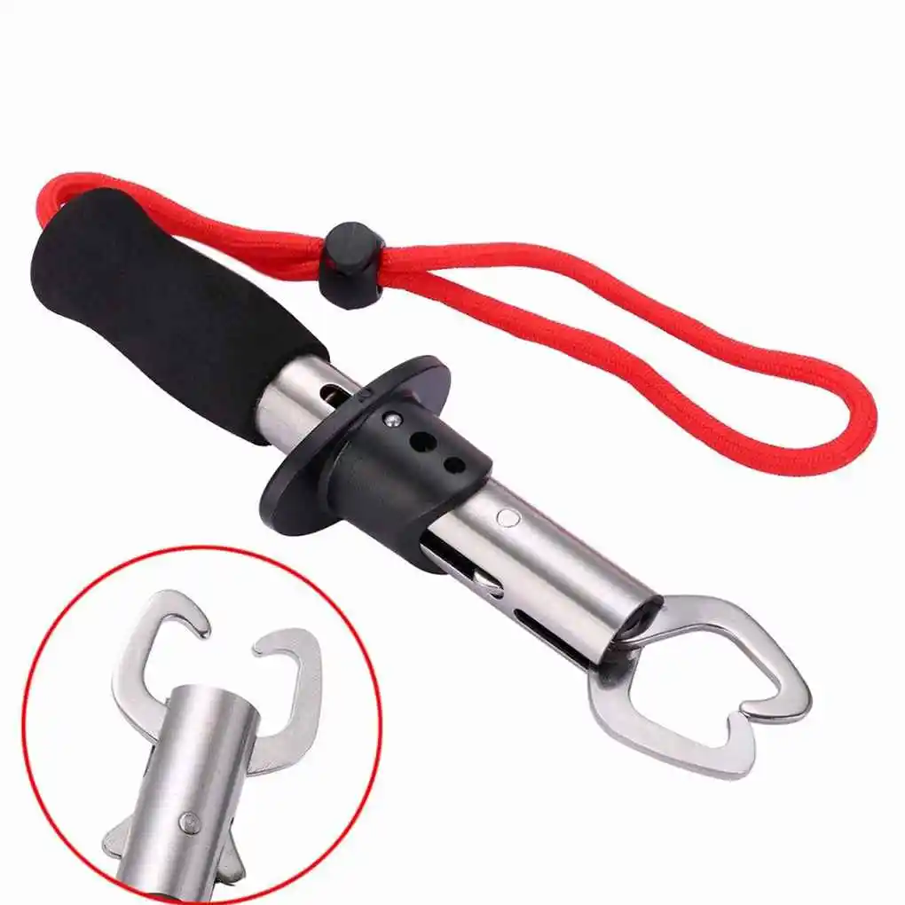 

Portable Handheld Fish Lip Trigger Grip Fishing Gear Strong Grabber Gripper Scale Tool Fishing Pliers