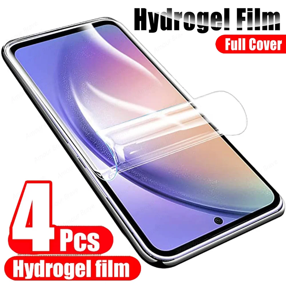 

4pcs Screen Protector For Samsung Galaxy A54 5G A52 A53 A71 A70 A51 A52S A14 A13 A12 A34 A73 A72 A22 A50 A33 A32 Hydrogel Film