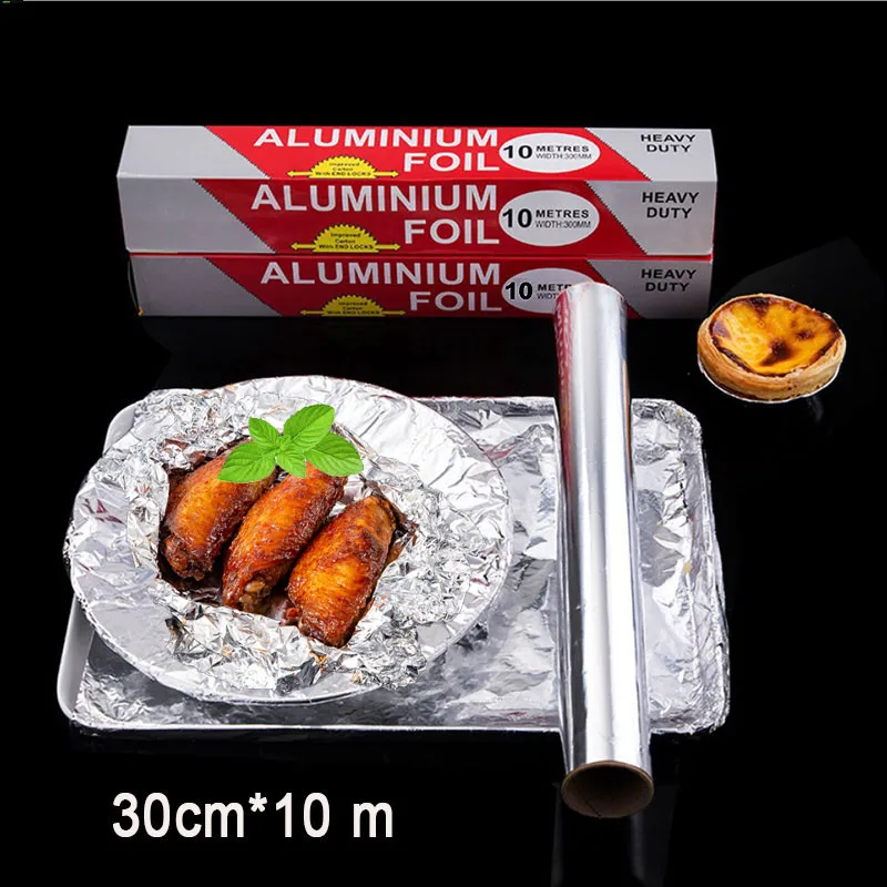 

Утолщенные инструменты для приготовления пищи, 10 м, специальный поднос для барбекю для выпечки, духовка, фольга, алюминиевая фольга, бумага ...