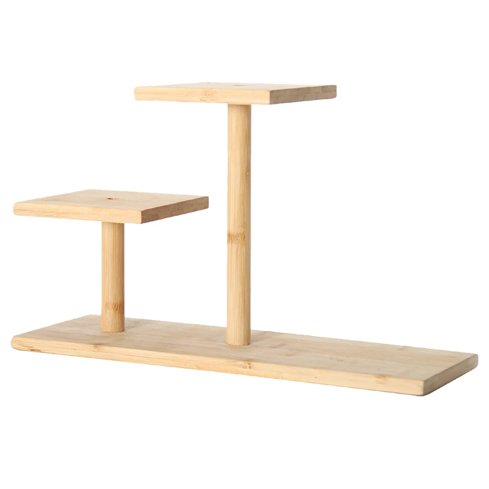 

Plant Stand Storage Holder Bedroom Indoor Outdoor Small Tabletop Home Decor Display Bamboo Succulent Rack 3 Layers Multifunction