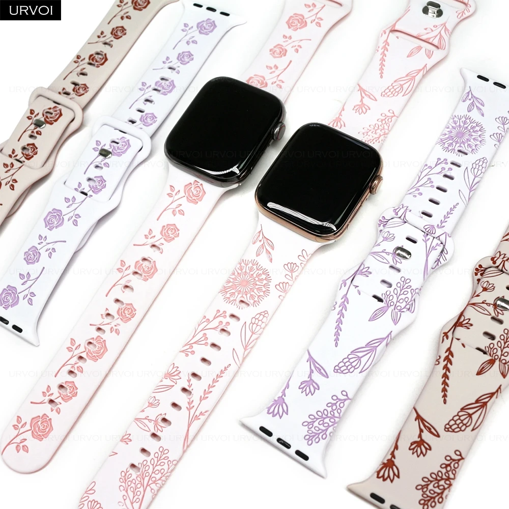 Силиконовый ремешок URVOI для Apple Watch 41 мм