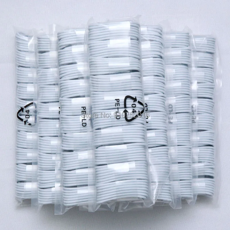 

300pcs 1M White Cable for Phone 5 6 7 8 S X SE Plus USB Data Sync Adapter Charger cord USB for Newest System OD3.0 High Quality