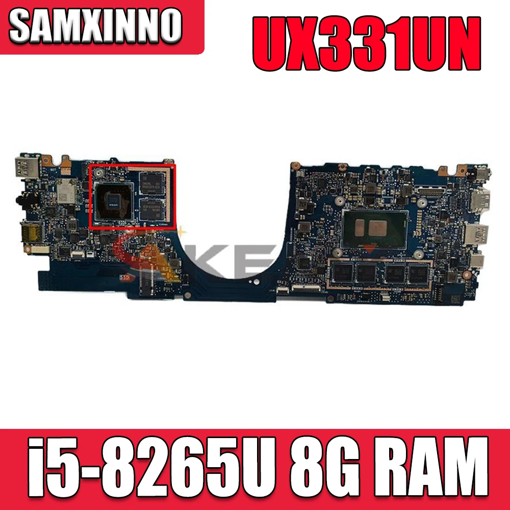 

UX331UN Laotop Материнская плата ASUS ZenBook 13 UX331UN UX331UB UX331U U3300U U3100U материнская плата W/ i5-8265U 8G ОЗУ