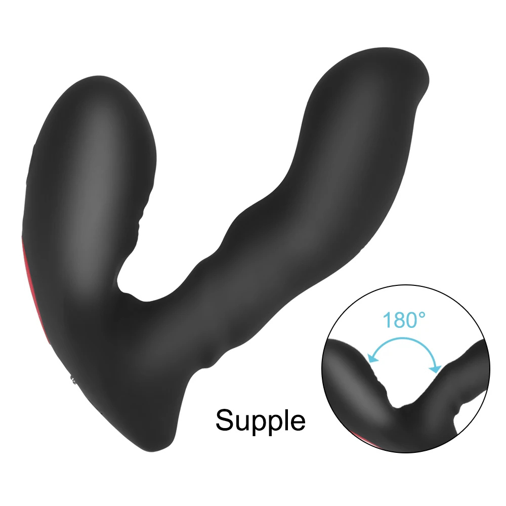 Оло Анальная пробка вибратор беспроводной пульт дистанционного управления 9