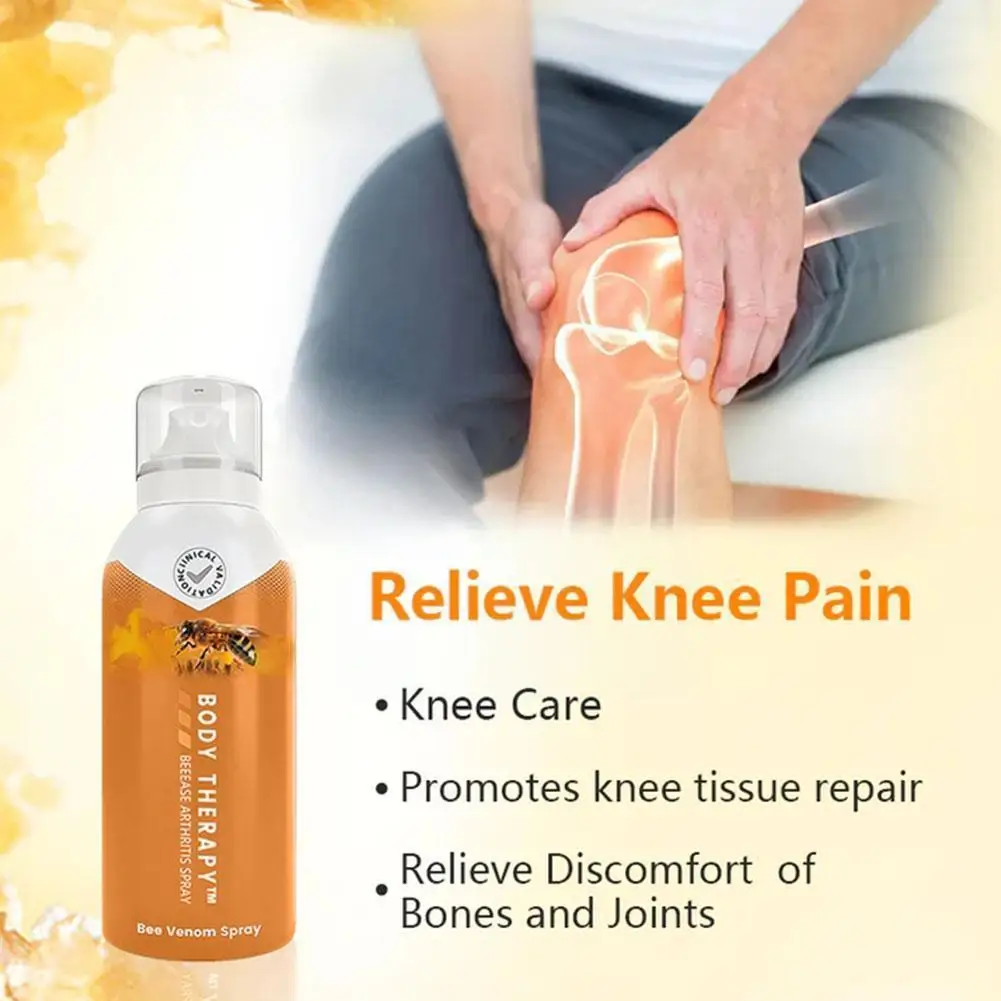 

1pc 100ml Joint Muscle Therapy Spray Bee Venom Serum Health Spray Arthritis Care Pain Joint Spray Treatment Spray Natural D9G9