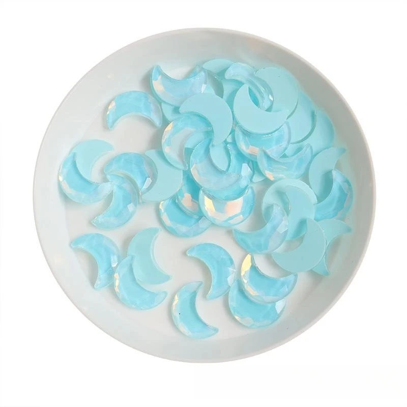 7*10 мм Moon Boutique мокко желе с плоским дном искусство для ногтей искусственное стекло