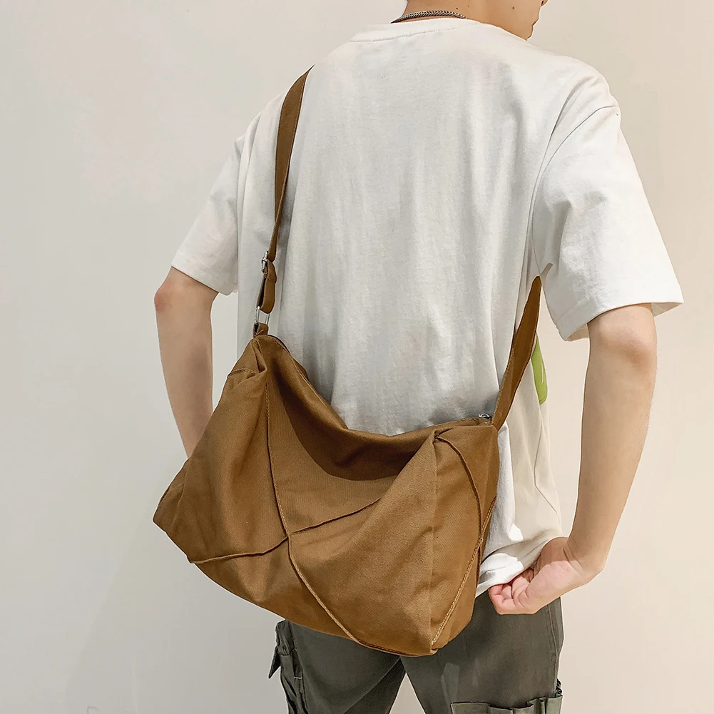 

Холщовые сумки на плечо унисекс, модные дамские сумочки, мессенджеры, мужской рюкзак-слинг, дизайнерские мужские тоуты через плечо