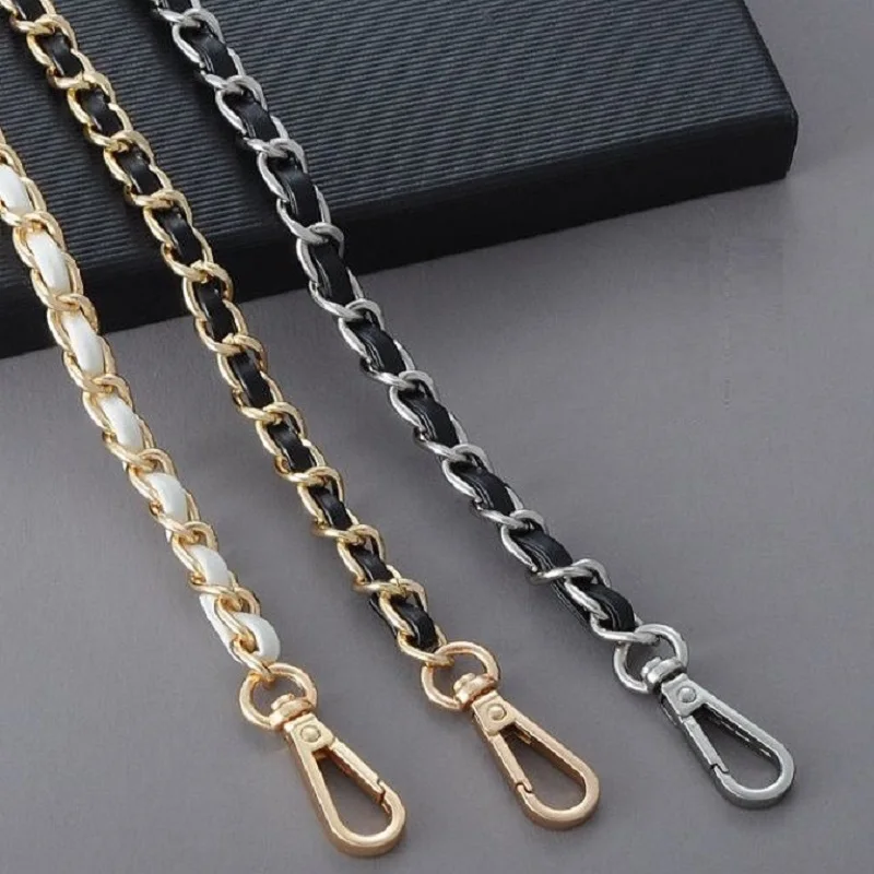 Free Shipping Leather Handle Bag Strap Purse Strap Bag Hardware Handbag Strap Bag Parts Chain Bag Chain