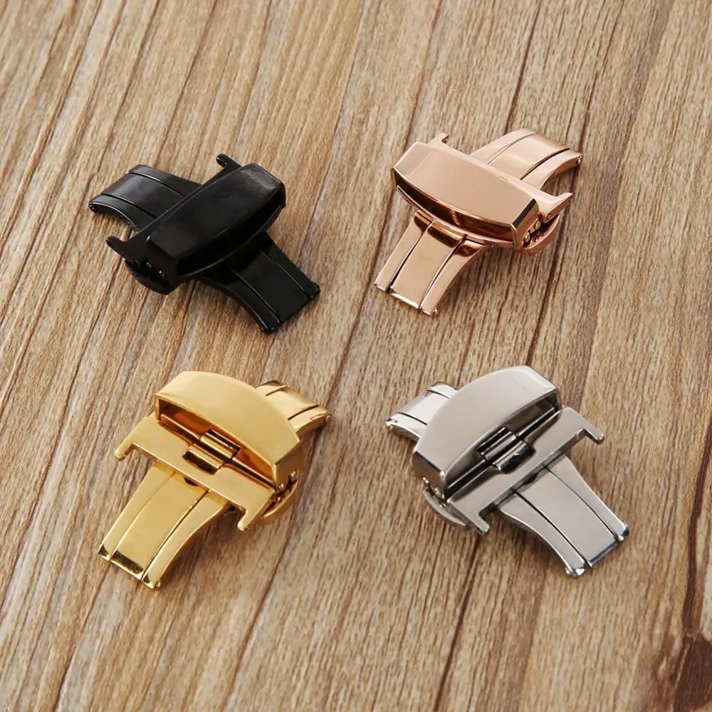 

Stainless Steel Flip Lock Butterfly Deployment Clasp Watch Deployant Buckle