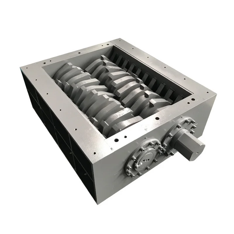 

2022 Small Double Shaft Rubber Recycling Crusher / Metal Shredder for Industrial Waste Tire Treatment Metal Plastic Wood