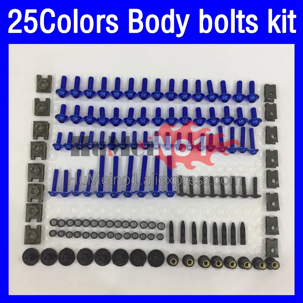

268ps Fairing bolts full screw kit For KAWASAKI NINJA ZX 12 R 12R ZX1200 CC ZX-12R ZX12R 00 01 2000 2001 Body bolt screws Nuts