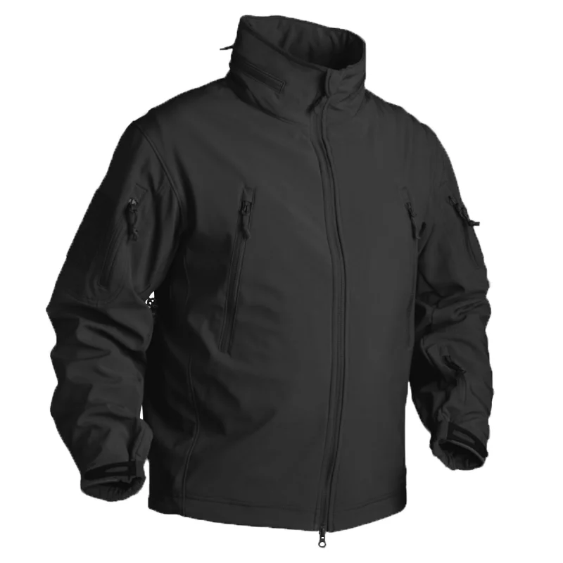 Outdoor Jackets Soft Shell Tactical Jacket Men Waterproof Windbreaker Fleece Hunting Clothes Combat Camo Army Military Jackets