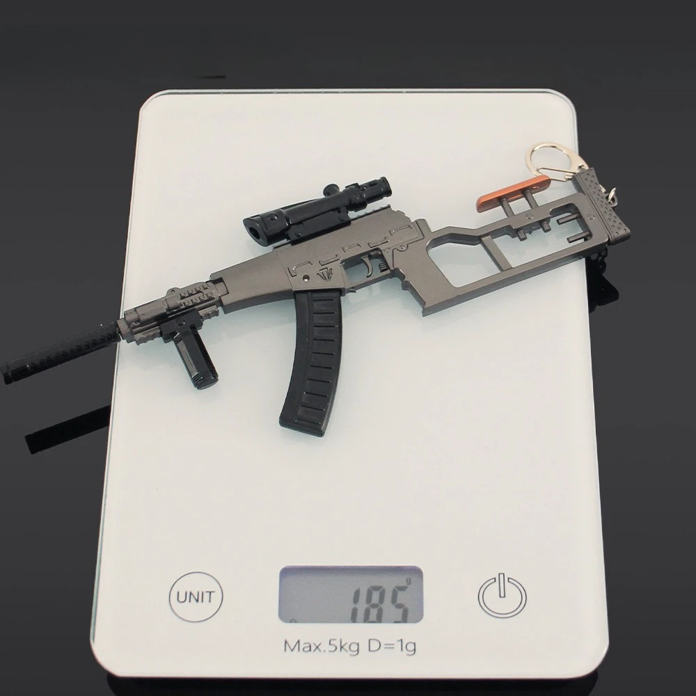 Фото 22 см Arena Breakout Game периферийный пистолет модель VSS брелок модель ювелирное изделие оружие металлический кулон брелок Chaveiro подарок для мужчины №5