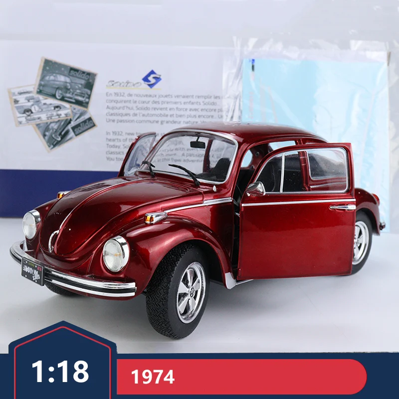 

1:18 двойная дверь VOLKSWAGEN - BEETLE 1303 металлик красный 1974