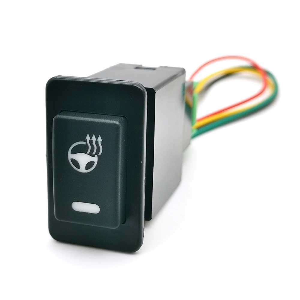 

1 шт., автомобильный светодиодный светильник, включение и выключение, передняя противотуманная фара, кнопка обогрева рулевого колеса, переключатель с проводом для Nissan Paladin, аксессуары