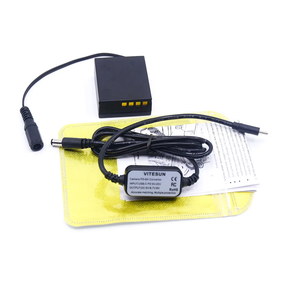 

PD Converter To DC Cable + PS-BLH-1 Coupler BLH1 Dummy Battery Fit For Olympus EM1 MARK II EM1-2 EM-1 Mark-2 Camera