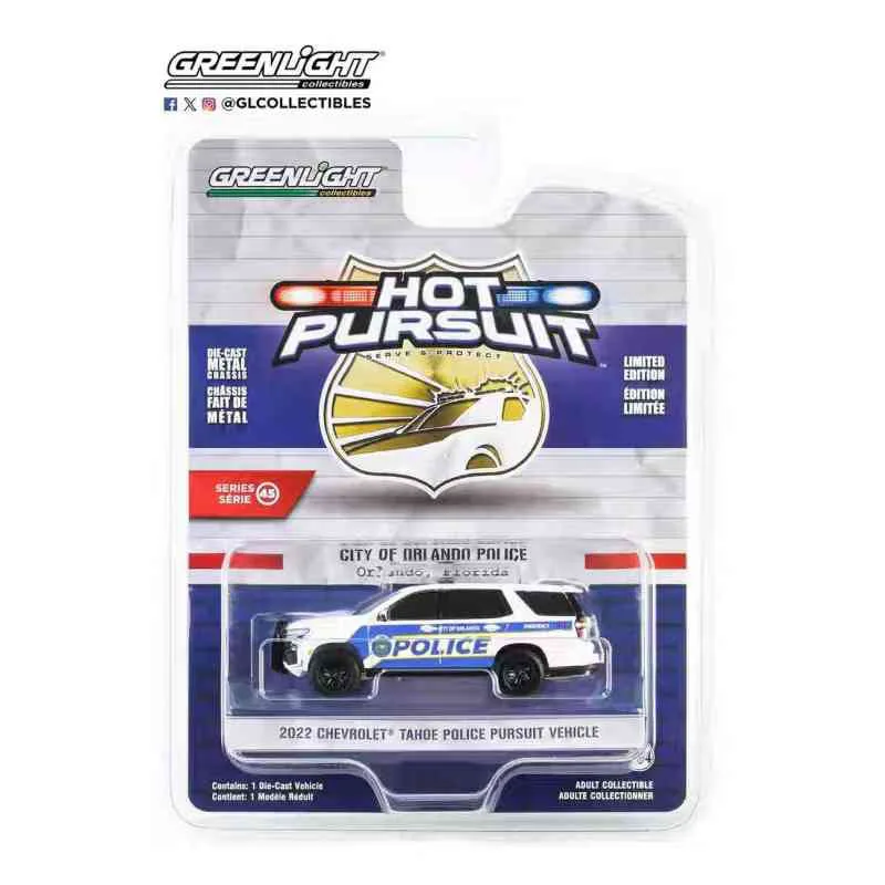 Серия полицейских автомобилей GreenLight с отслеживанием тепла коллекция игрушечные