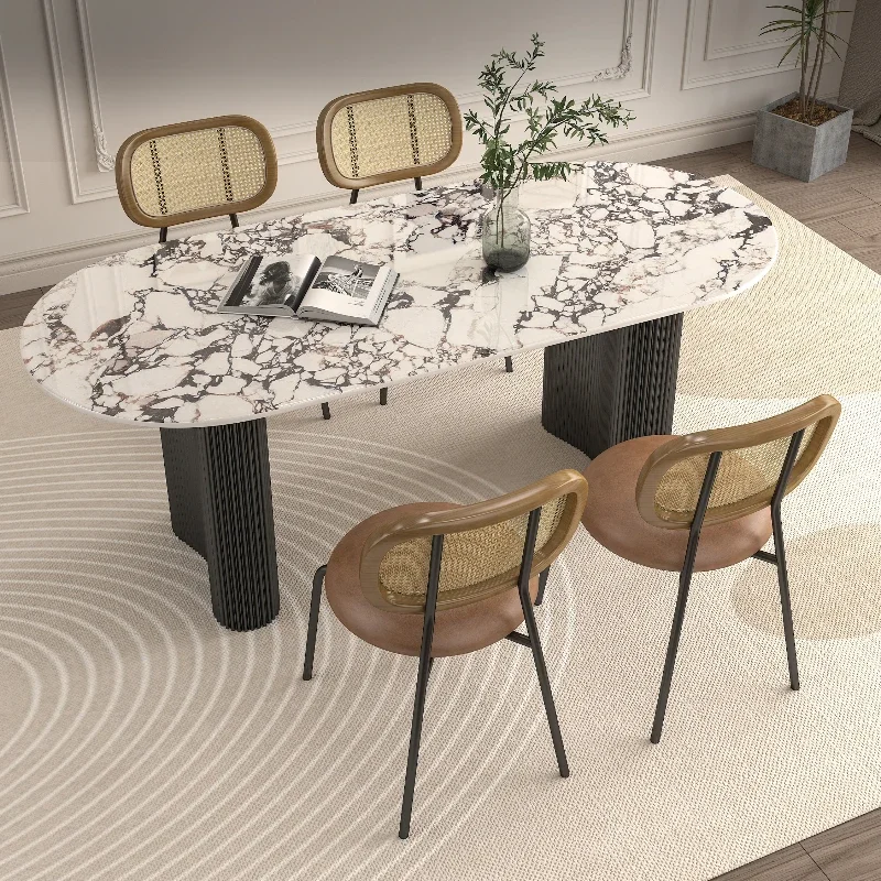 Учебные овальные обеденные столы складной кофейный стол рабочие раздвижные для