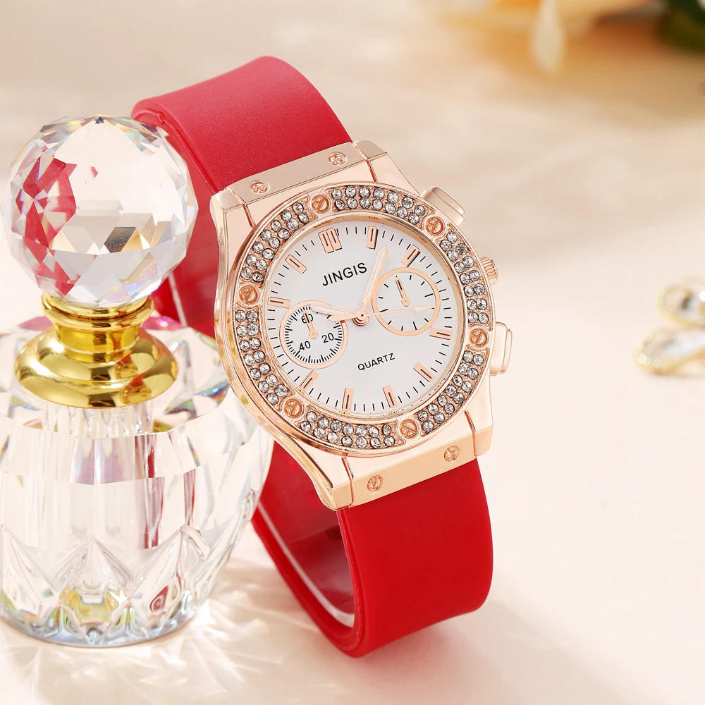 

Часы наручные женские кварцевые с силиконовым ремешком, модные роскошные уникальные брендовые Дизайнерские повседневные