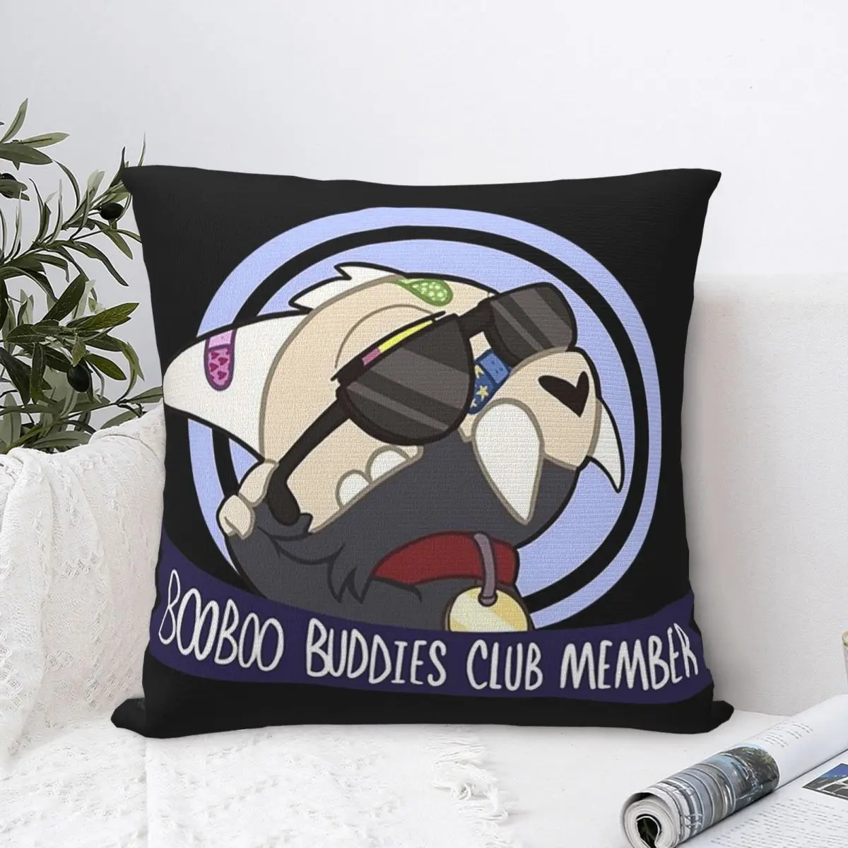 Квадратная наволочка в стиле клуба BooBoo Buddies из полиэстера декоративная