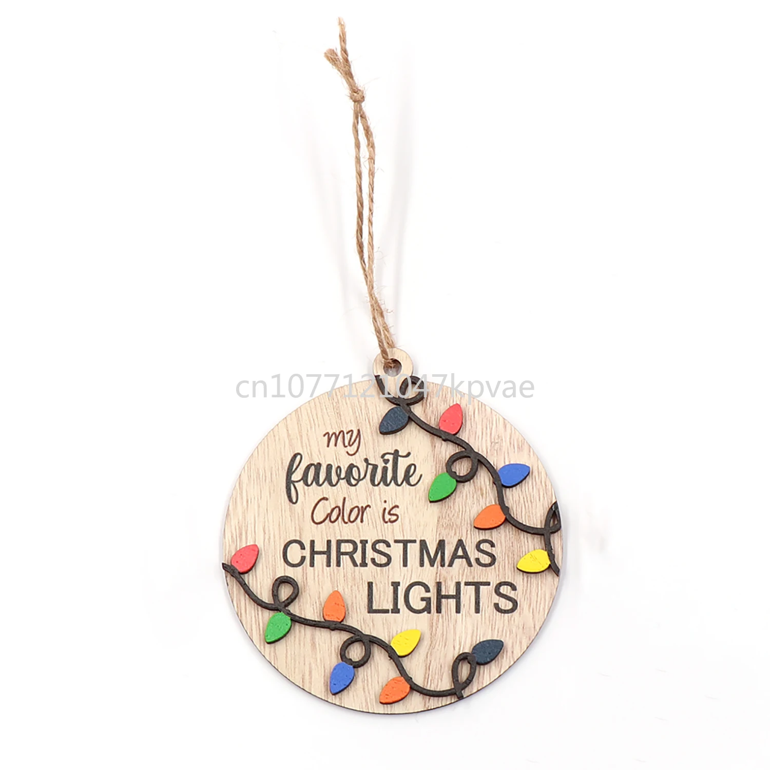 

Cha240ch1389 1piece-my favorite color is christmas lights | memorial tree ornament