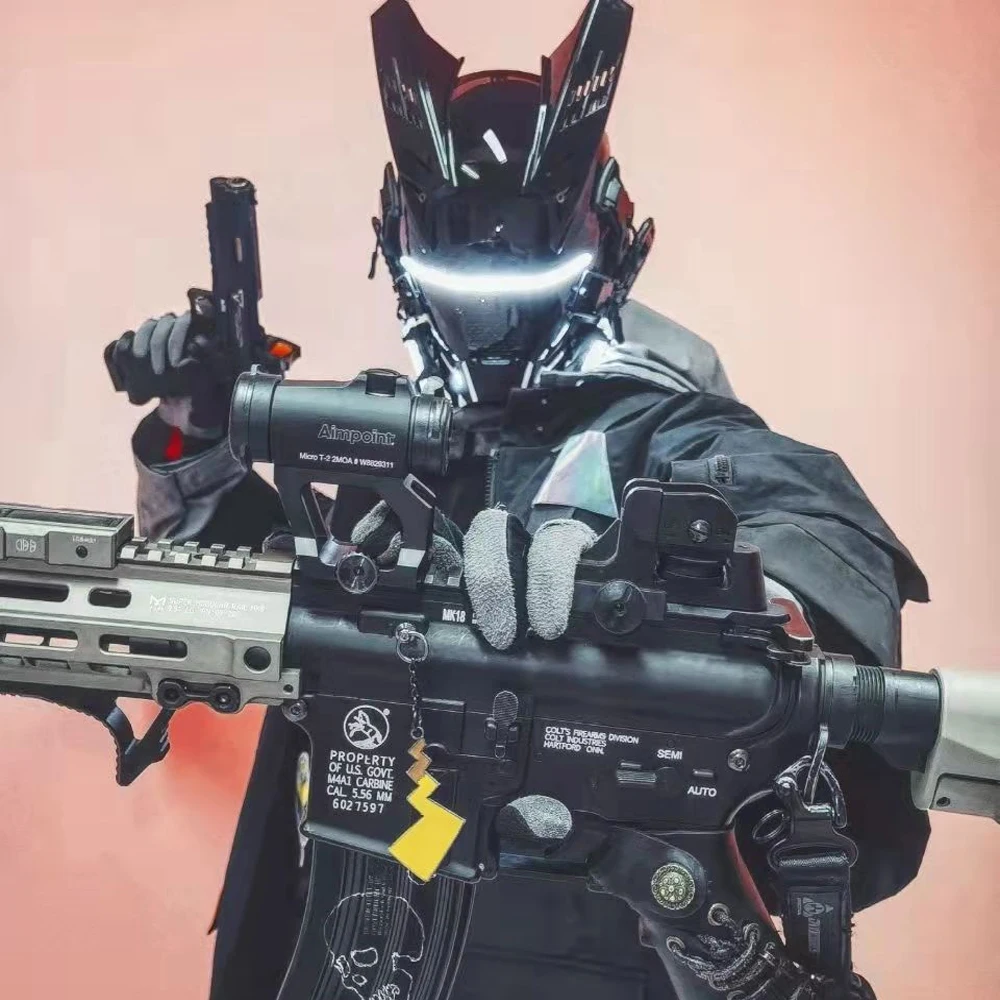 

Cyberpunk mask - Luminous mask - LED mask - Samurai helmet - Tactical helmet Cosplay