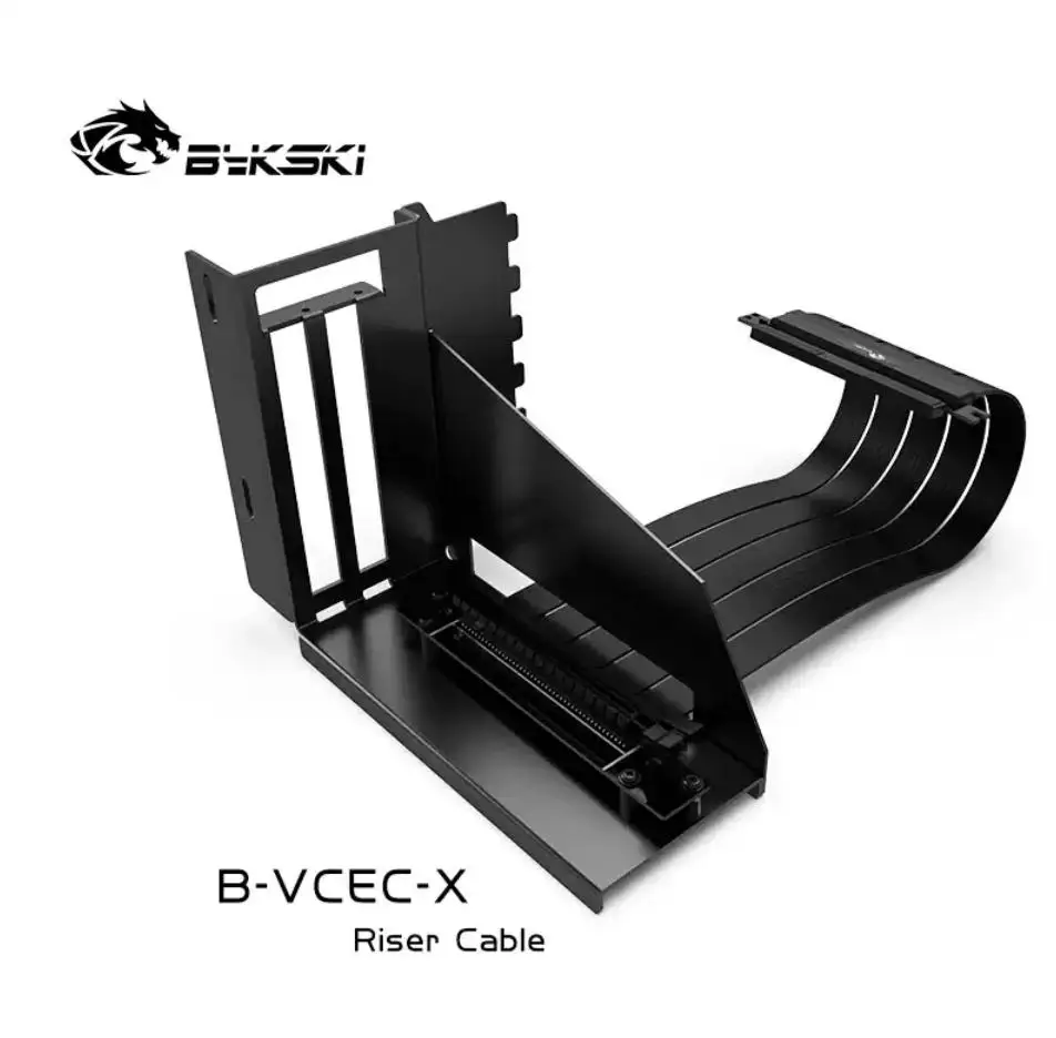 Фото Bykski B-6HPCI-E-X-V2 25 см видеокарты для ПК Соединительный кабель PCI Express Реверсивный кронштейн Riser Card 6 Гибкий кабель PCI-E №2
