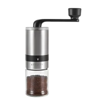 stainless steel manual coffee bean grinder high quality household hand cranked bean grinder compact portable coffee grinder