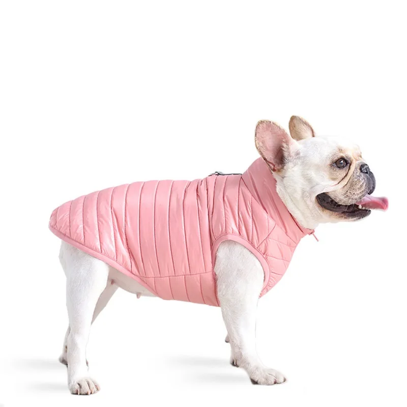 

YOKEE Dogs Clothes Winter Warm Coat Waterproof Reversible Dog Vest Jacket Bulldog Golden Retriever Labrador Clothing