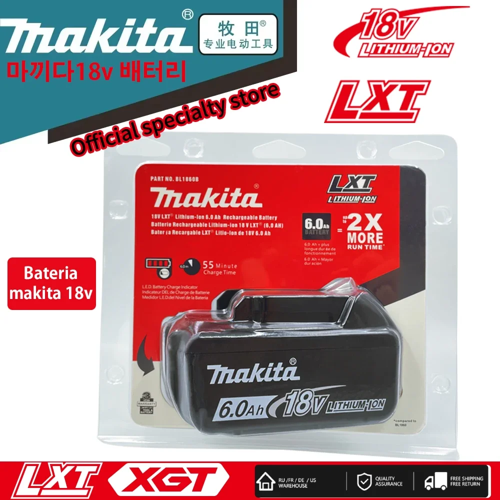 Оригинальный литий-ионный аккумулятор Makita 18 В 6 Ач BL1830BL1840 BL1850 для