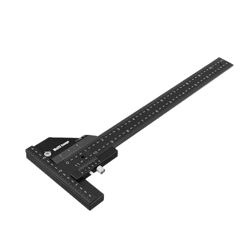 

Линейка многофункциональная для деревообработки, Т-образный измерительный прибор для столярных работ, маркировочный инструмент