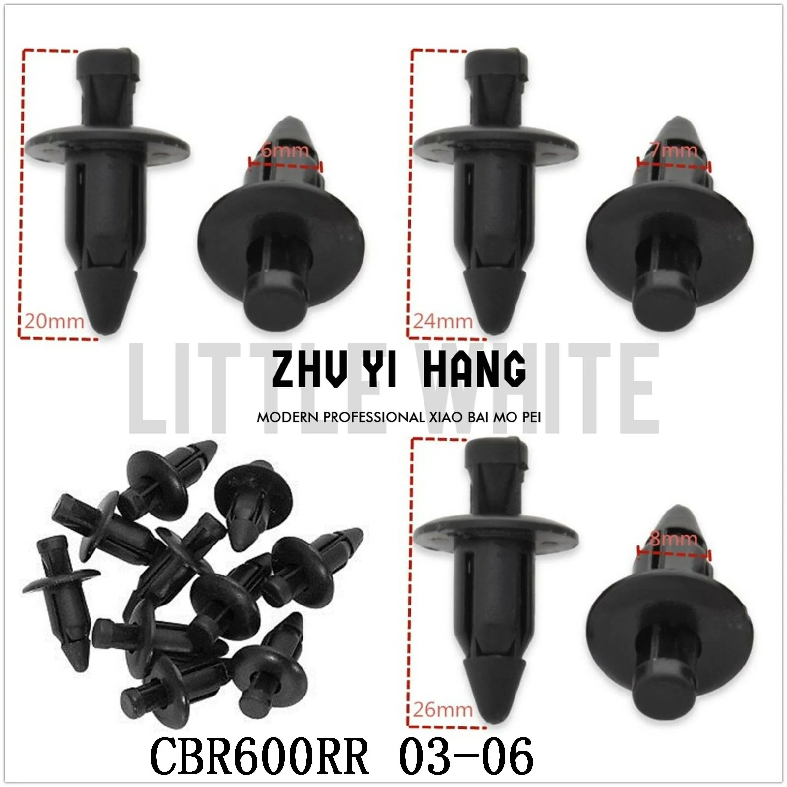 

Fairing Bolts Kit Bodywork Plastic Expansion Screw Spike Bolts Nuts Fit For HONDA CBR600RR 2003-2006