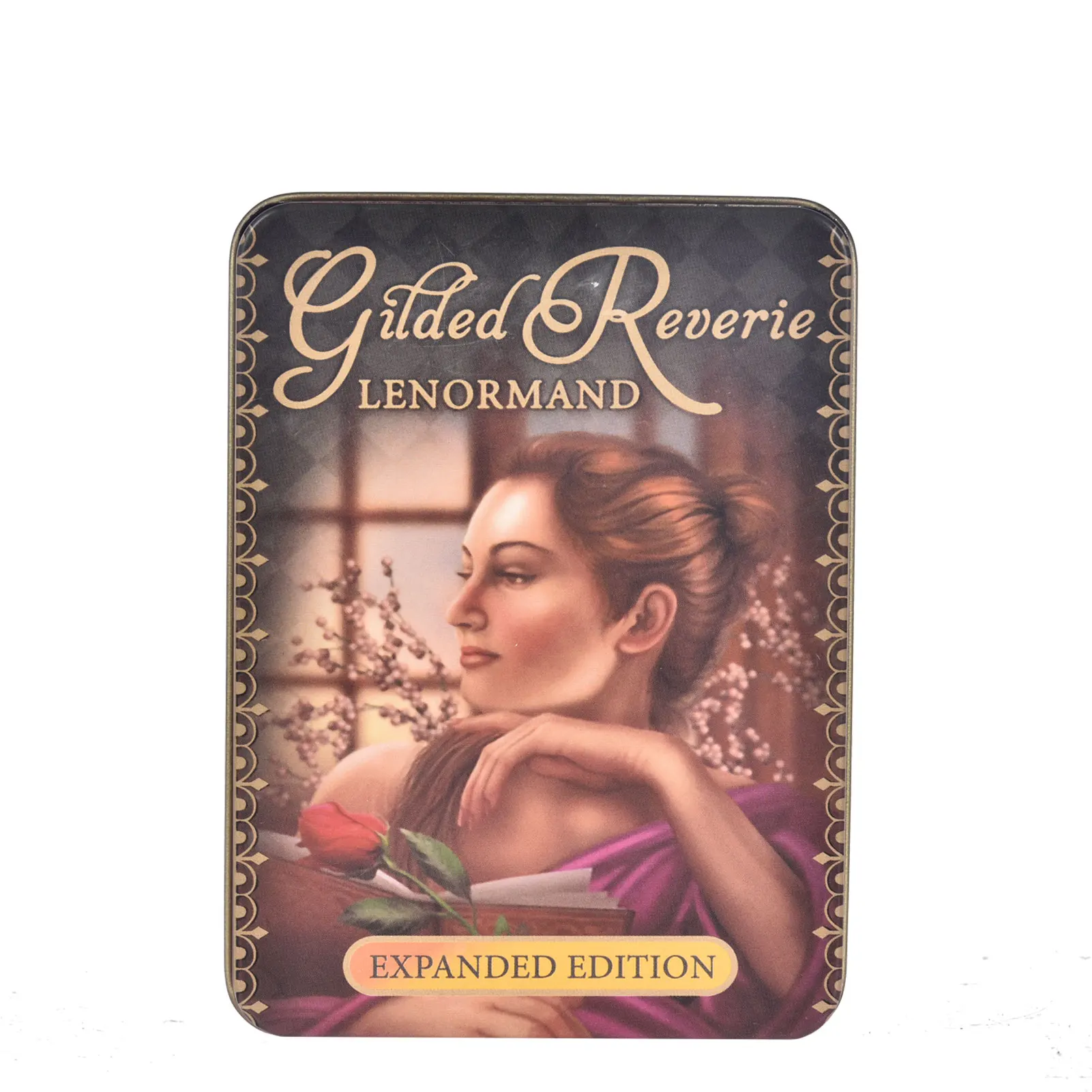 

44 Pcs Gilded Reverie Lenormand Tarot Card Iron Box Rider Tarot Card Casual Board Game Card The Rider Tarot Card Iron Box Rider