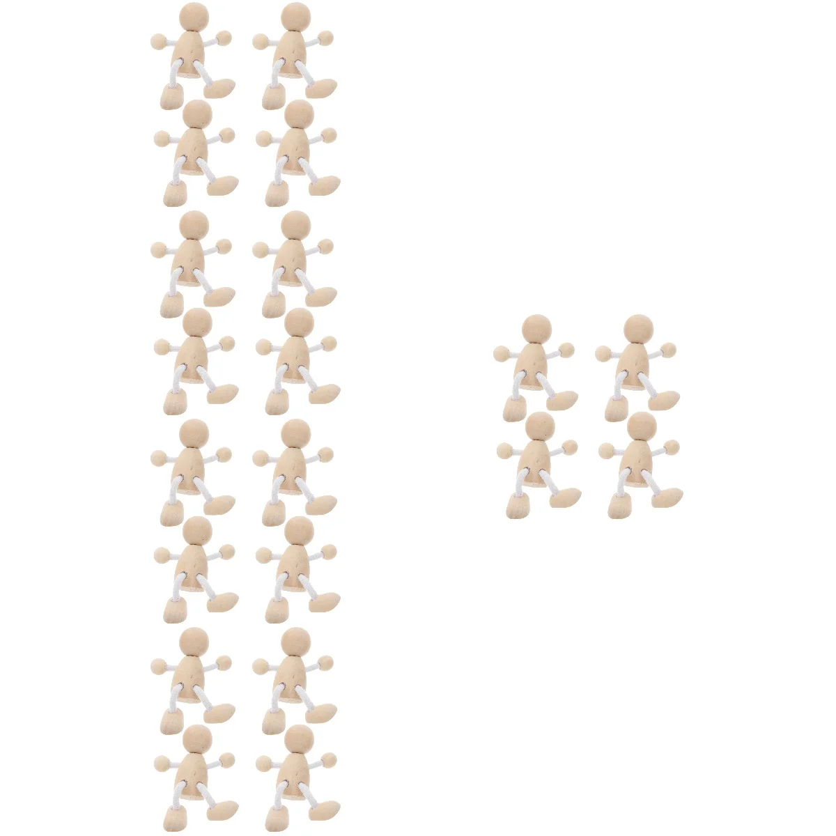 

20 шт., деревянные настольные прищепки для подростков