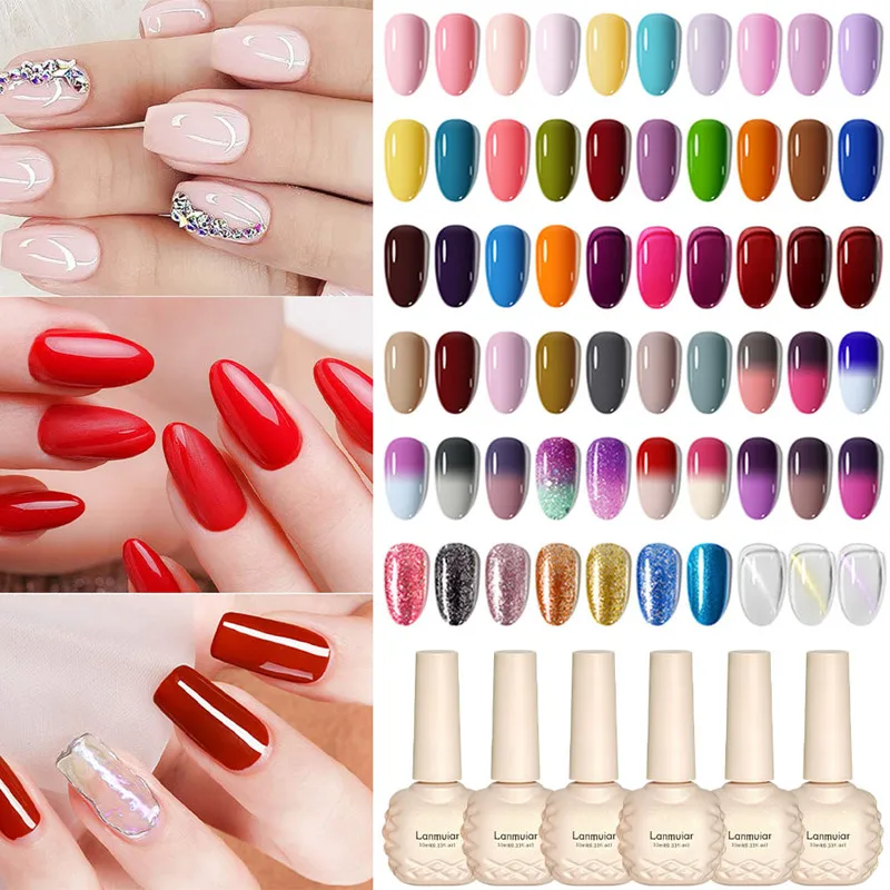 

1pc Gel Nail Polish Color Soak Off UV LED Nails Gel Varnish Lacquer Long Lasting Easy Apply Gels Nail Art Supply 10ml