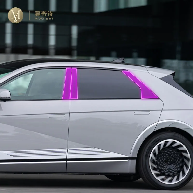 

Для Hyundai IONIQ 5 2022-2023 Автомобильная наружная PPF краска защитная пленка против царапин оконная стойка полоса ТПУ Прозрачная Пленка