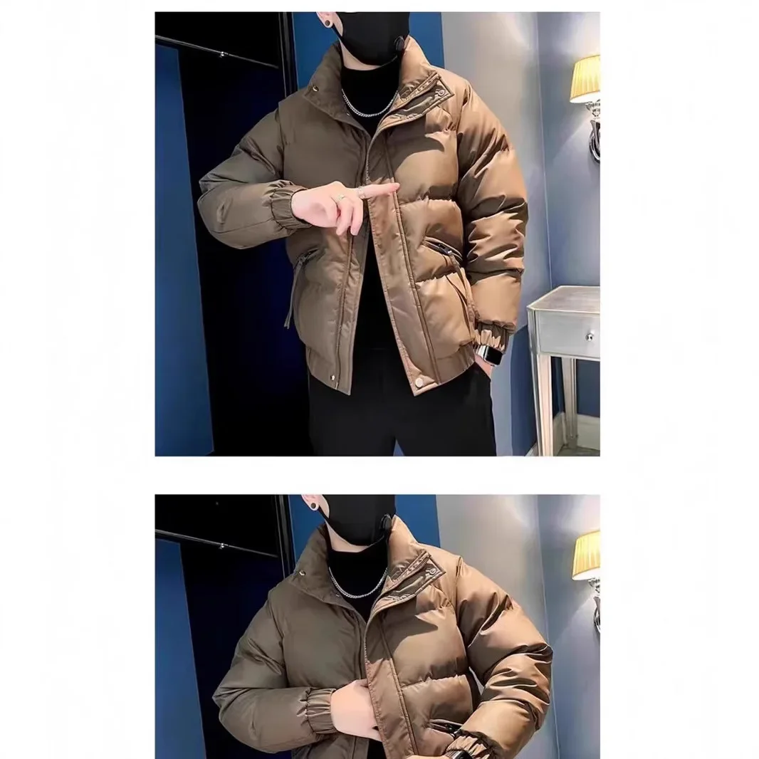 Осень/зима элитное модное мужское утепленное хлопковое пальто с
