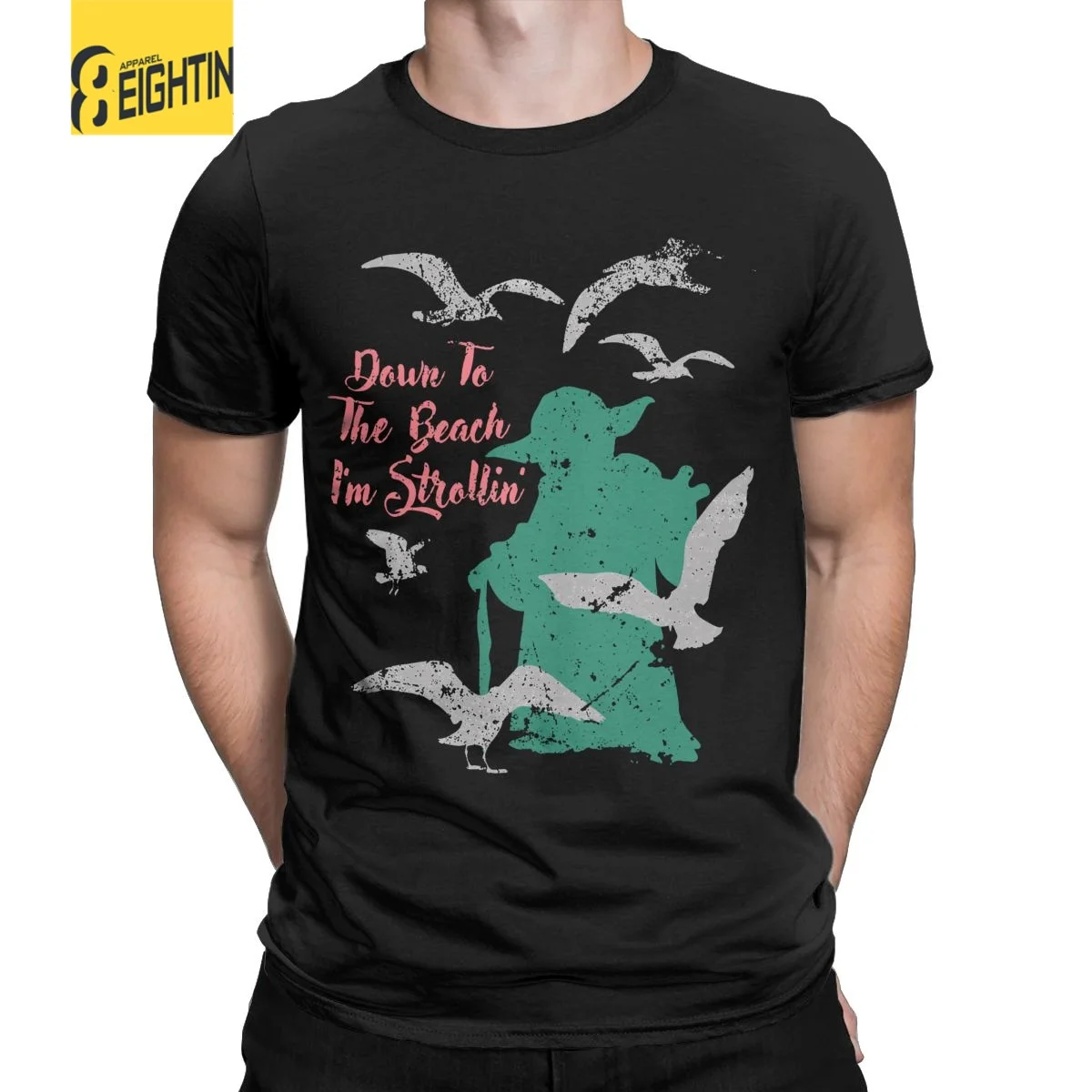 

Baby Yoda The Mandalorian Unisex T Shirts Star Wars Jedi Men Tees Short Sleeve Crew Neck T-Shirt Pure Cotton Printed Clothing