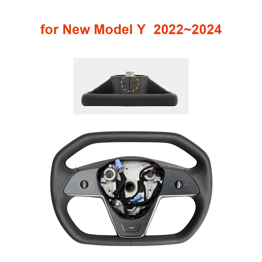 

Ручка-хомут Cybertruck для Tesla Model Y 3, персонализированная нагревательная Шестигранная рулевая машина, гоночная кожа, Индивидуальная модель Y