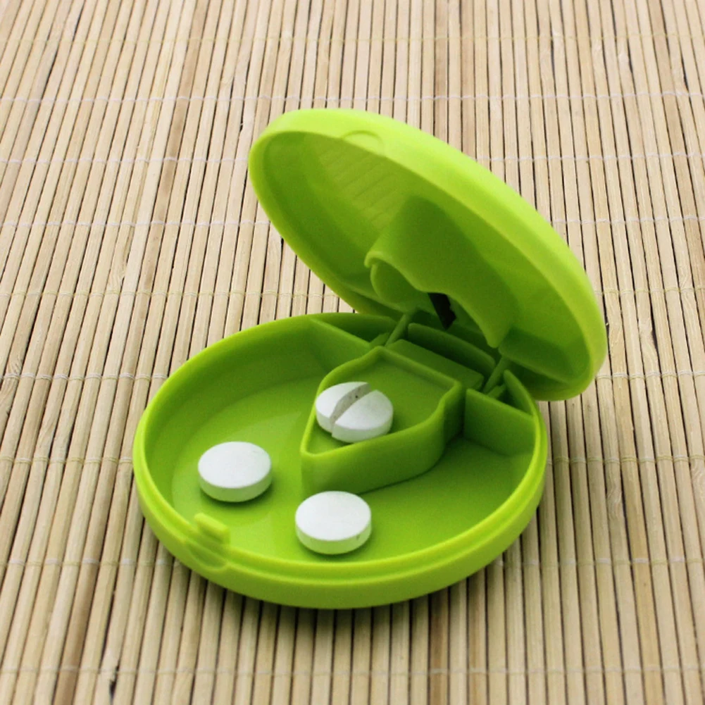 

1pc Pill Cutter Medicine Cutter Medicine Split Medicine Box Portable Medicine Portable Small Medicine Box Health Care Pills Case